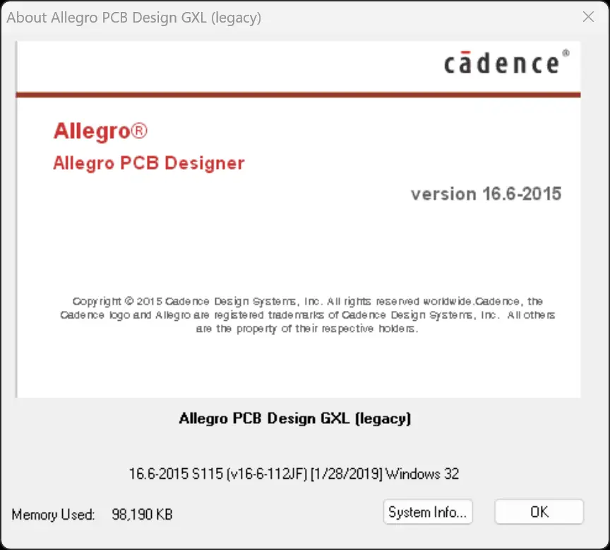 Cadence Allegro 16.6 企业无限制学习版下载｜2025年最新安装包+安装教程（附Win11适配补丁）