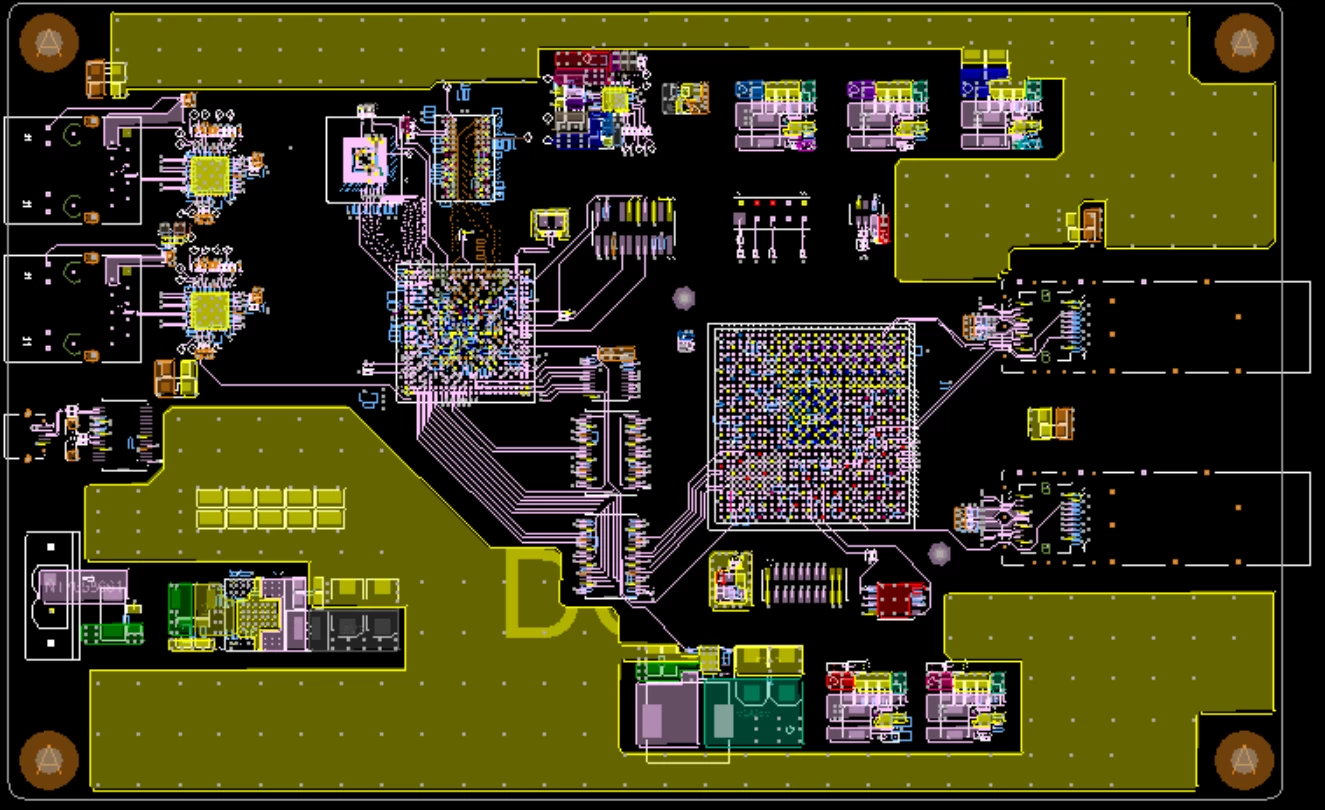 8层板PCB设计学员设计