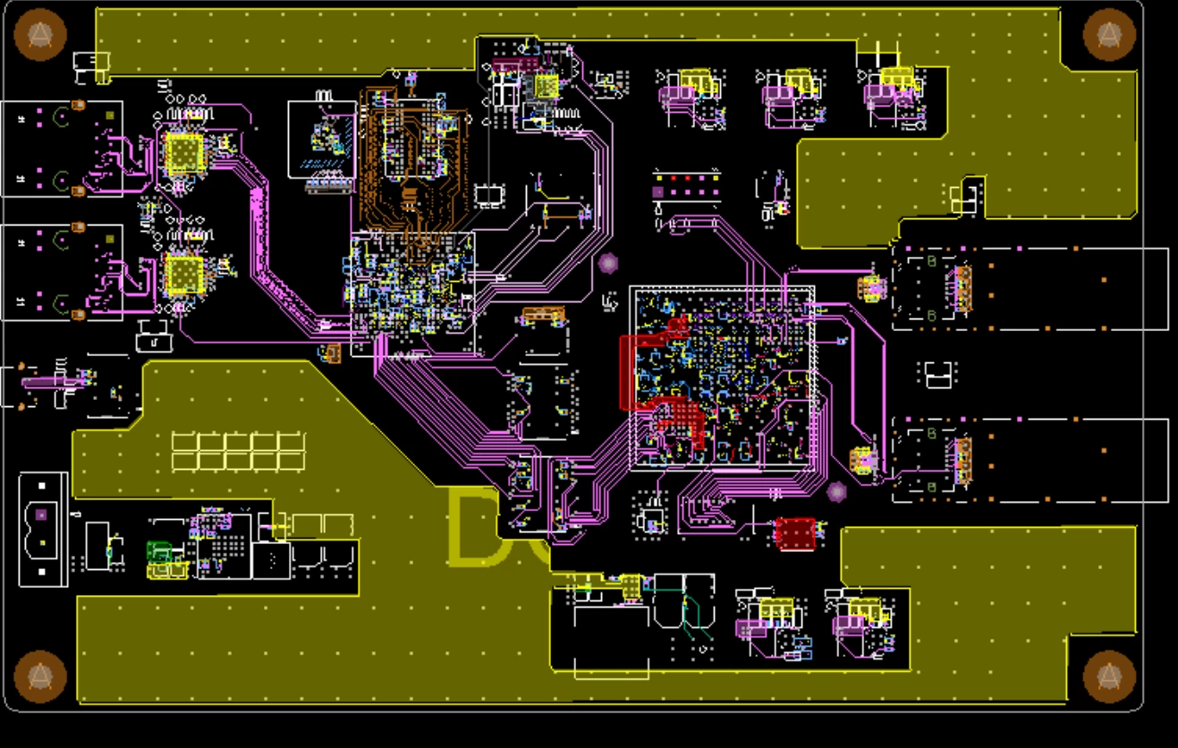 8层板PCB设计学员设计
