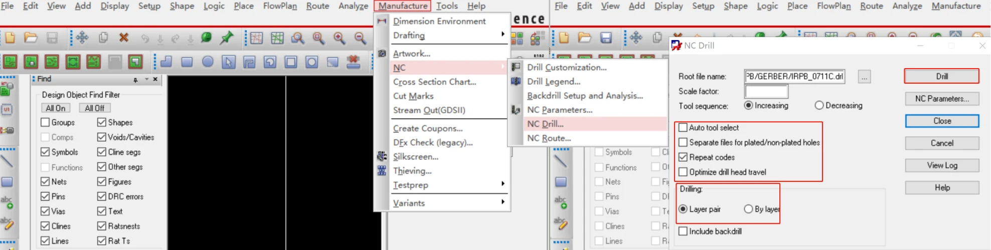 PCB设计中光绘文件设置