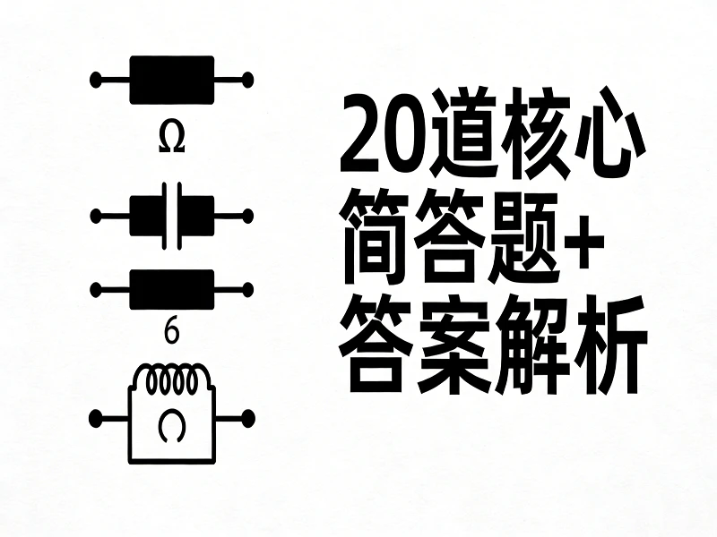 电子元器件基础简答题题库（20题）_电阻/电容/二极管/三极管考点汇总
